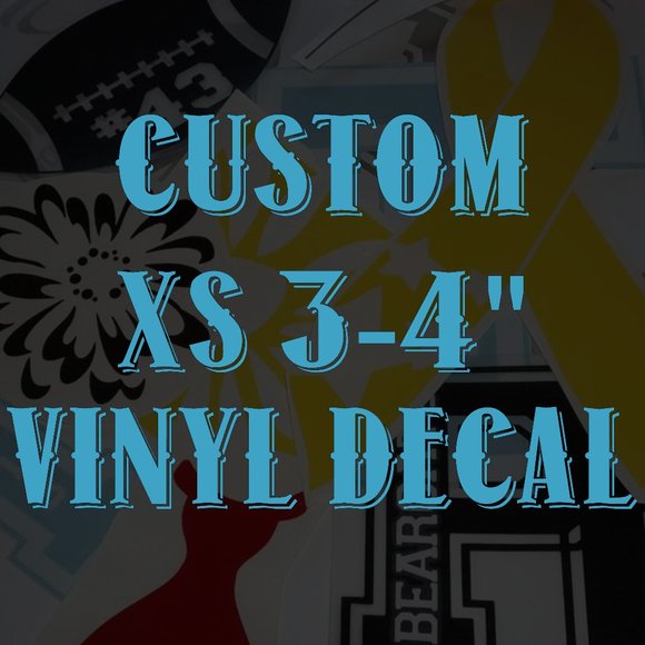 CUSTOM 3-4" VINYL DECAL - Picture 1 of 9